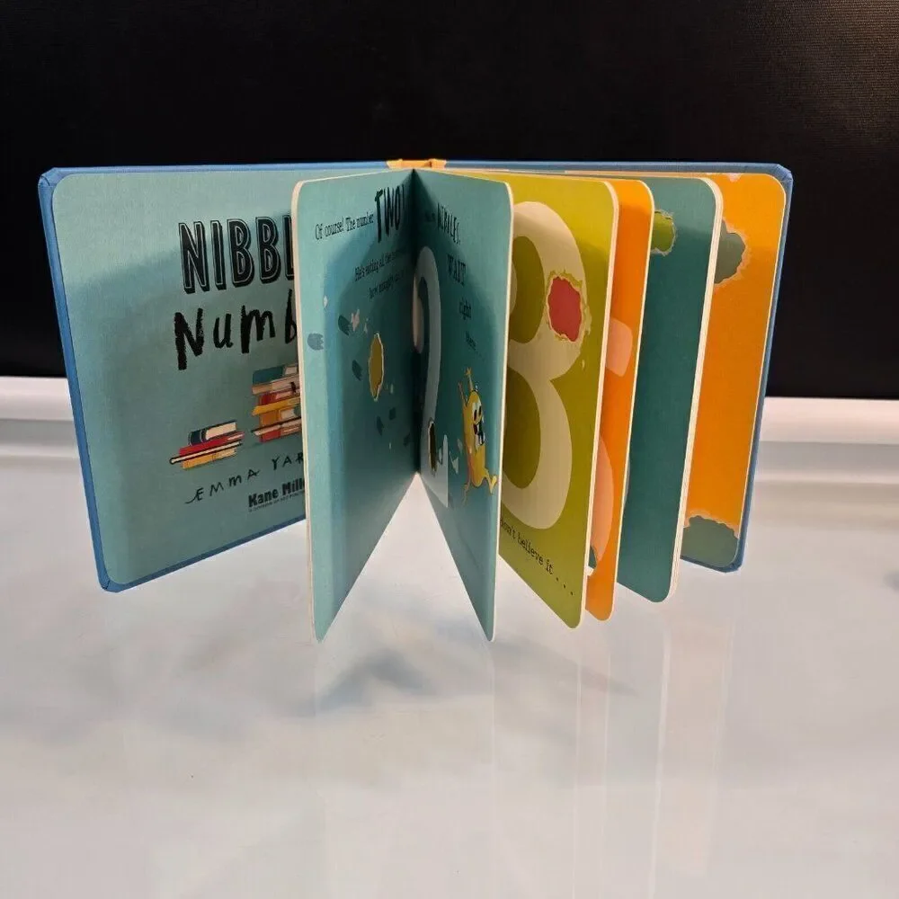 Nibbles by Emma Yarlett 2 Toddler Board Books Numbers And Colors